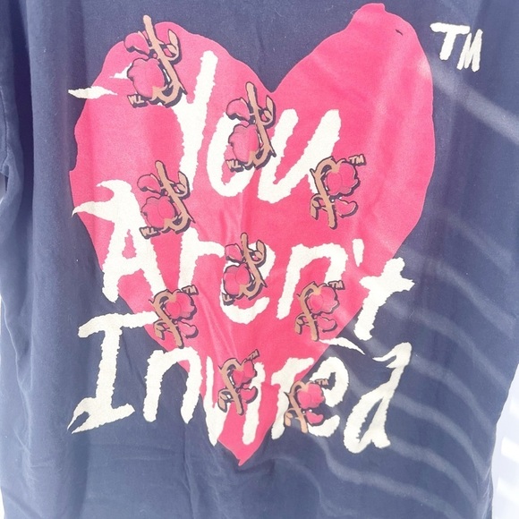 ✅ YOU AREN'T INVITED BLACK HYDE PARK BLACK CREWNECK T-SHIRT SIZE LARGE - Picture 6 of 7